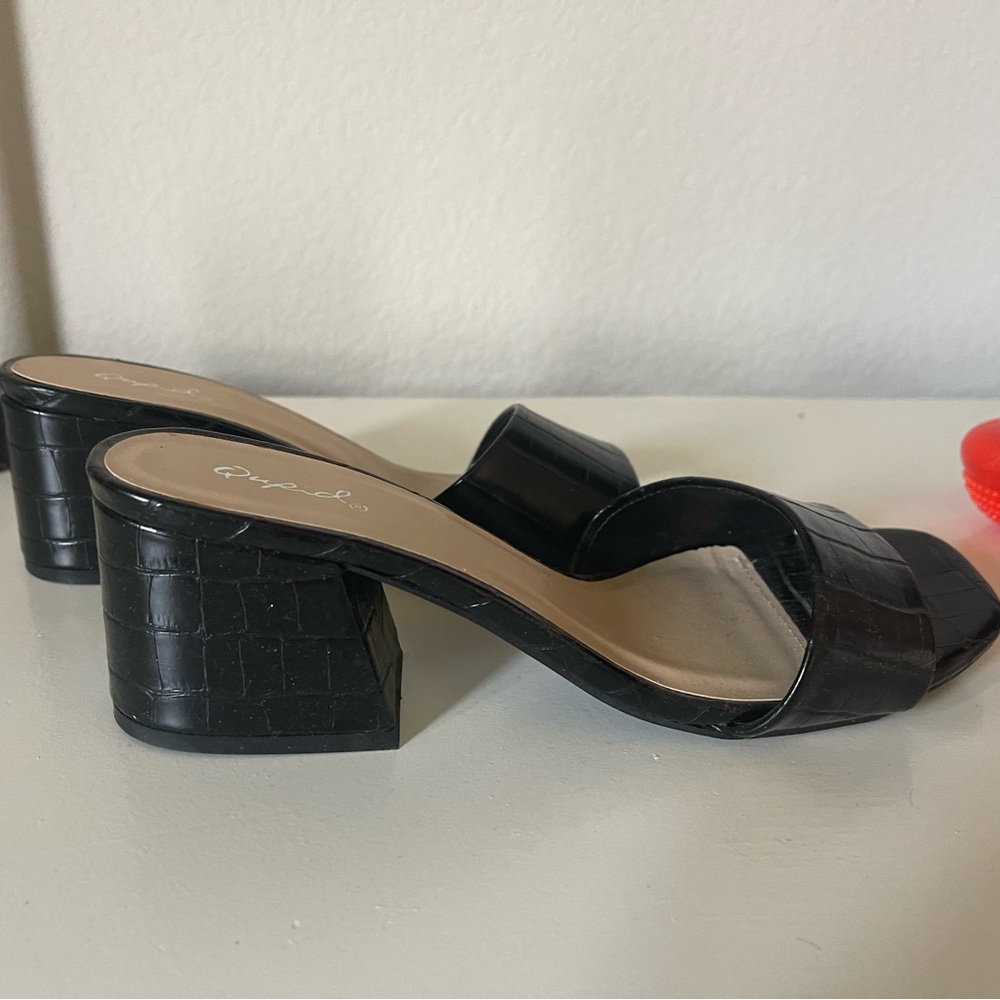 Crocodile Leather Heels Size 8
